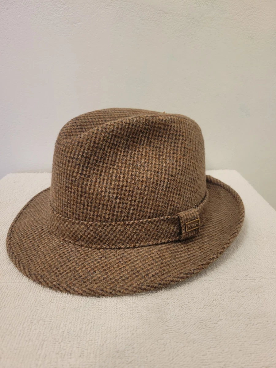 NWOT Broner Vintage 80s Fedora 100% Wool Brown Size L Large Broner 100% wool lite - Gem main image 4