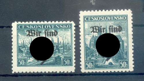 SuDETENLAND RUMBURG 51+52 LUXURY** MNH Mint 24EUR