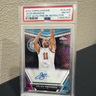 PSA 8 2023 TOPPS CHROME JALEN BRUNSON AUTO-PINK 09/55
