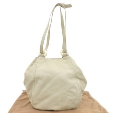 Bolso de Hombro LOEWE Nappa Aire Piel de Cordero Marfil Unisex #TYB741