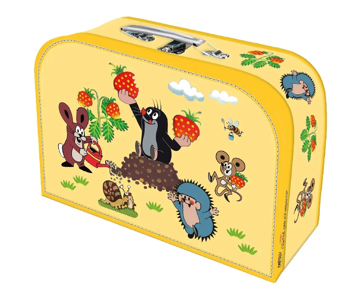Der kleine Maulwurf Spielzeugkoffer Pappkoffer gelb medium, Kinderkoffer | 1 S. - Bild 4