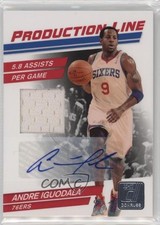 2010 Donruss Production Line Materials Signatures 3/10 Andre Iguodala Auto k5l