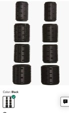 Kitsch Ceramic Thermal Hair Rollers for... Size: 1 Count Pack of 8 Color: Blac