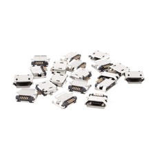 20pcs Micro USB Type B Female 180 Degree 5 Pin SMD SMT Welding Jack