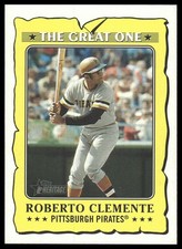 Roberto Clemente 2021 Topps Heritage #GO-13 The Great One Pittsburgh Pirates