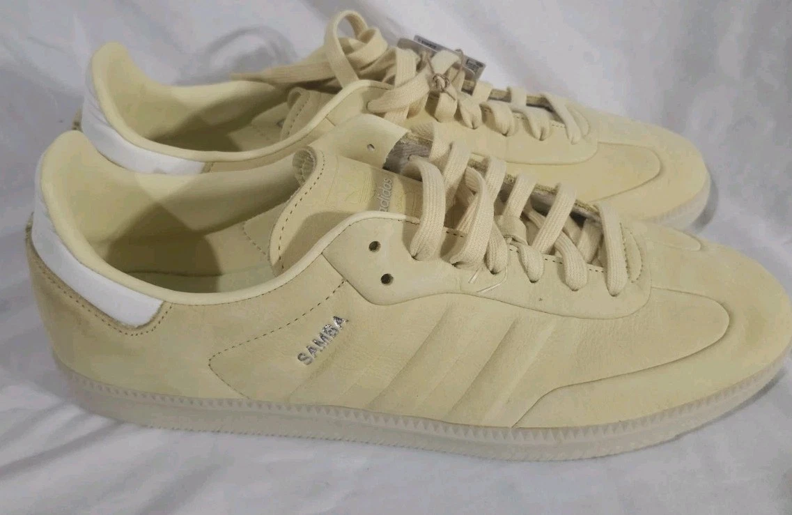 Adidas Samba Sneakers Quasi Gialle IE4955 Uomo Taglia 12 Nuove Senza Scatola Difetti