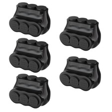 5PCS 3 Port Single-Sided Entry Insulated Multi Tap Connector 2/0-6 AWG, Elect...