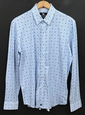 Buttercloth Men's Icy Cotton Long Sleeve Button Front Shirt Regular Fit Size M