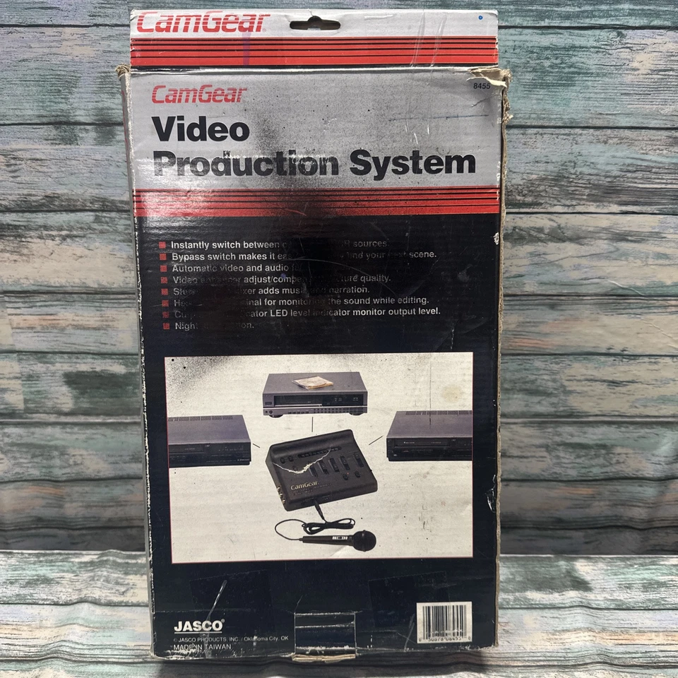 Controles de áudio e vídeo vintage Jasco CamGear sistema de produção de vídeo aprimorador #8455 - Imagem 4 de 4