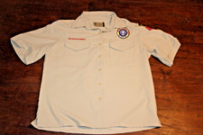 Boy Scouts of America BSA Women's Shirt Tan Medium Vented Poly Microfiber