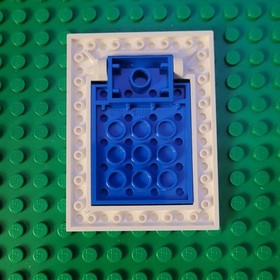 LEGO Trap Door Blue 30042 With Hinge White 30041 From Set 6280 Armada Flagship