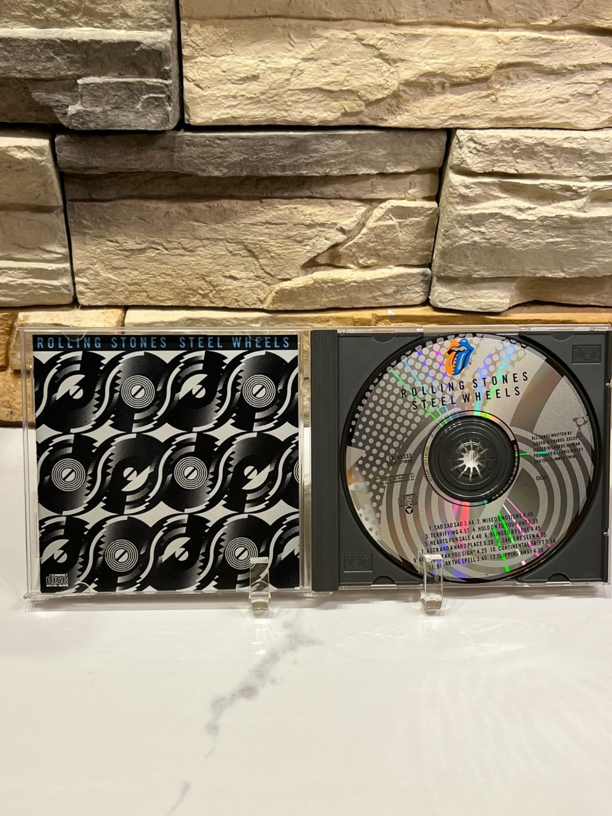 The Rolling Stones Steel Wheels 1989 Hard Rock Pop Rock Classic Rock Used CD thumbnail 3