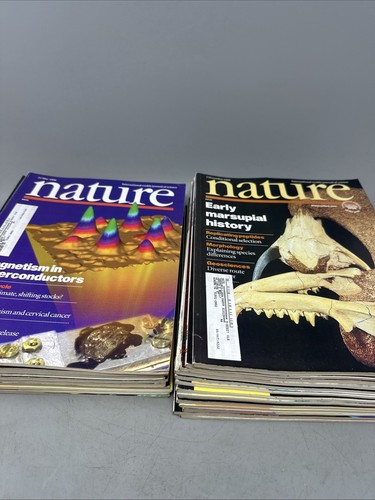 Lot of 23 Nature Magazines International Weekly Journal of Science Year 1998
