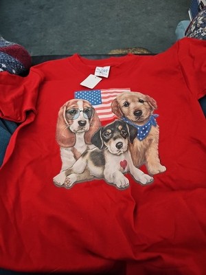 Aloré American Puppy Dog T Shirt Girls 14/16