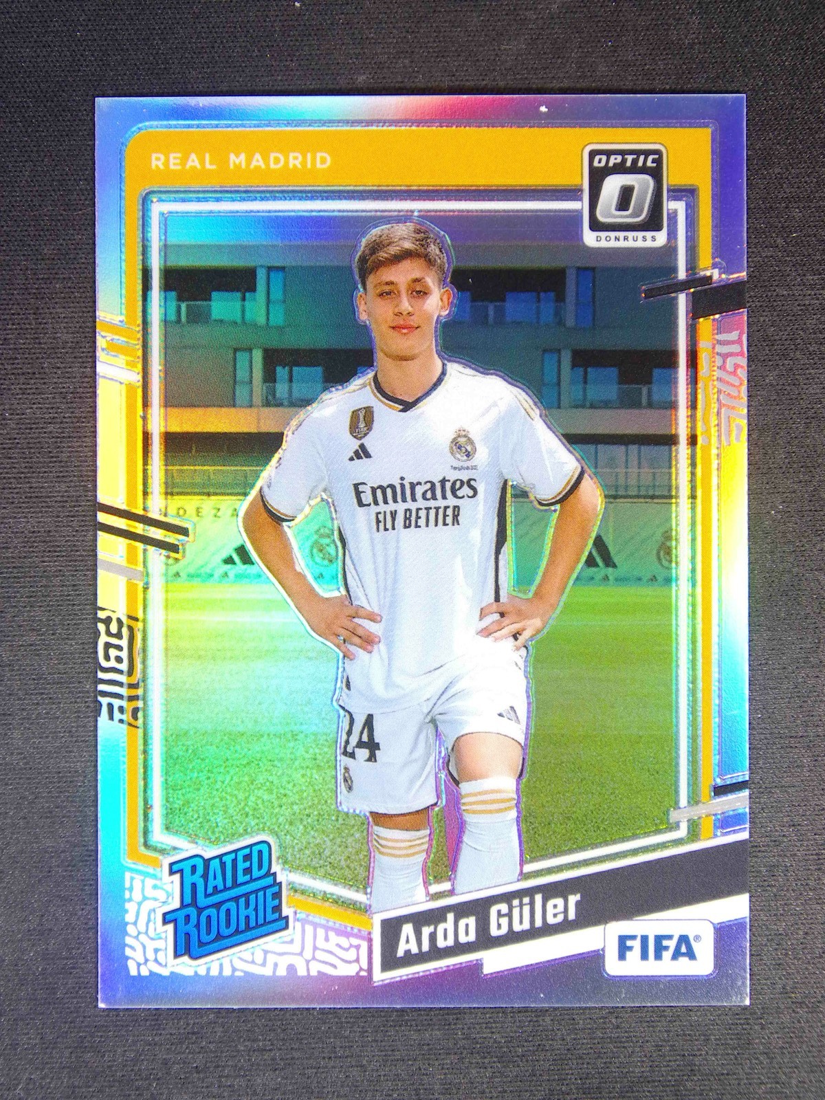 2023-24 Panini Donruss Optic FIFA Arda Guler #184 RC Rated Rookie Holo