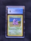 Pokemon Cards: Base Set Shadowless Common: Nidoran 55/102 CGC 9