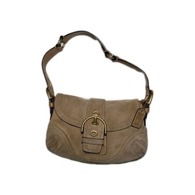 Vintage Coach Y2k Tan Suede Mini Soho Hobo Shoulder Bag #10189 | eBay