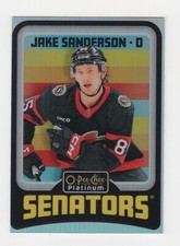 2024-25 O-PEE-CHEE PLATINUM HOCKEY RAINBOW RETRO JAKE SANDERSON SENATORS #R55