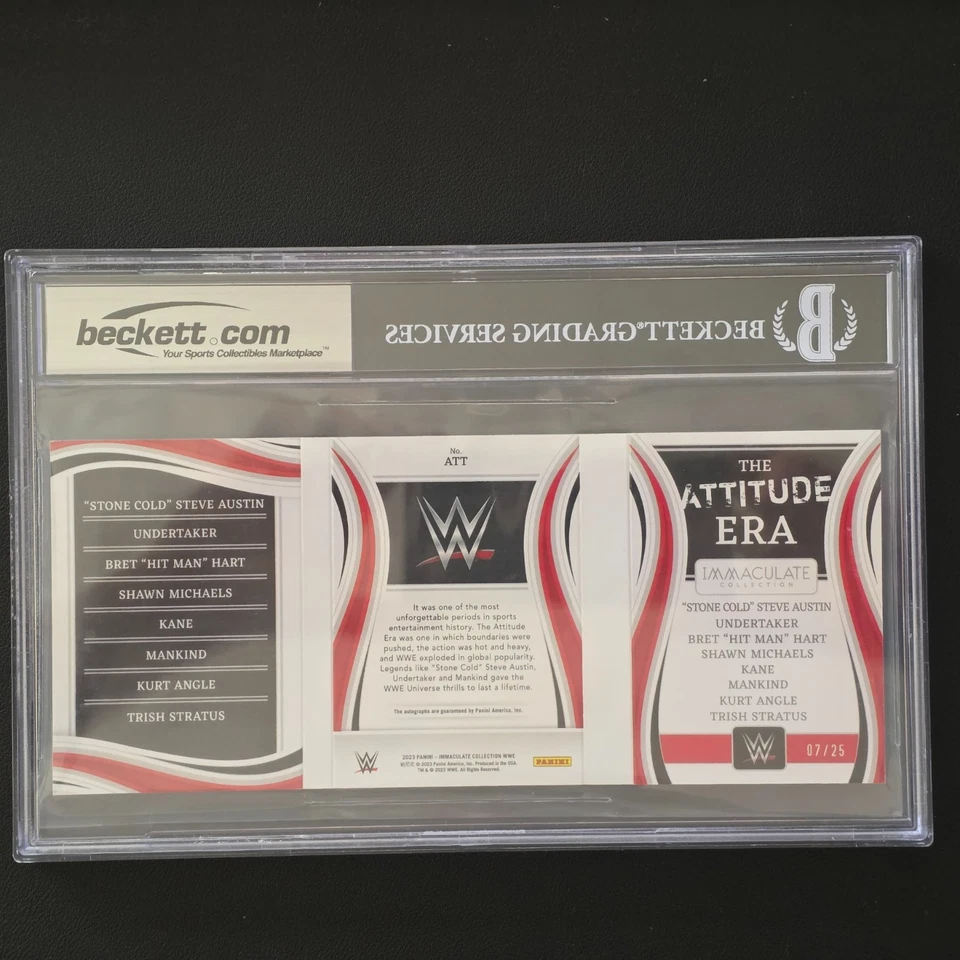 2023 Immaculate Collection WWE THE ATTITUDE ERA Booklet - /25 #1 BGS 8.5 - Image 2 of 2