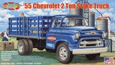 Atlantis Models - 1/48 1955 Chevy Stake Truck Plastic Model Kit, Skill Level 2