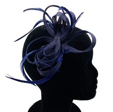Navy Blue Fascinator, Ladies