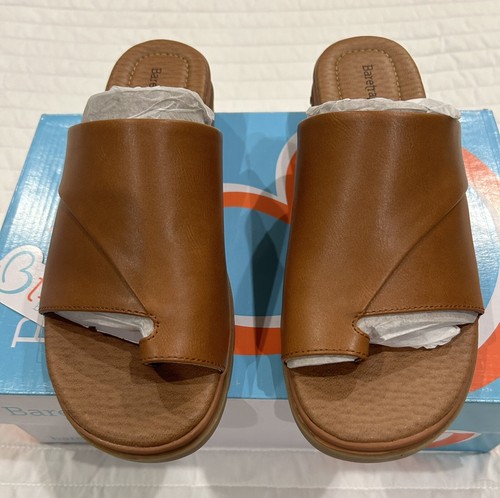 BareTrap Women's Saddle Brown Ravin Toe Slide Sandals-sz 7- NEW - Picture 7 of 17