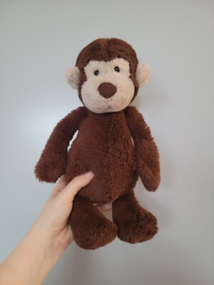 Jellycat / Little White Company - Morris Monkey - Soft Dark Brown Chimp - Medium