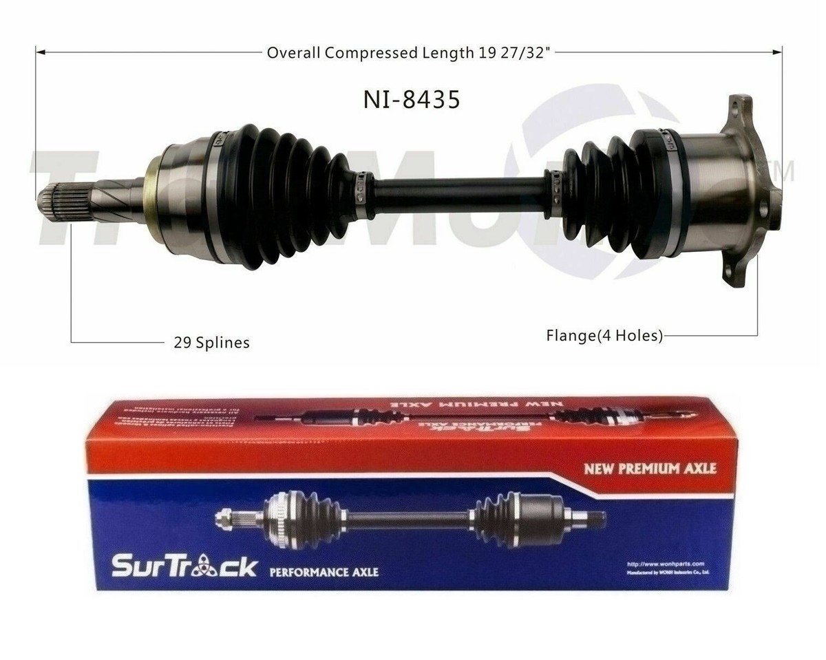 Rear Driver Left CV Axle Shaft SurTrack NI-8435 for Nissan 300ZX