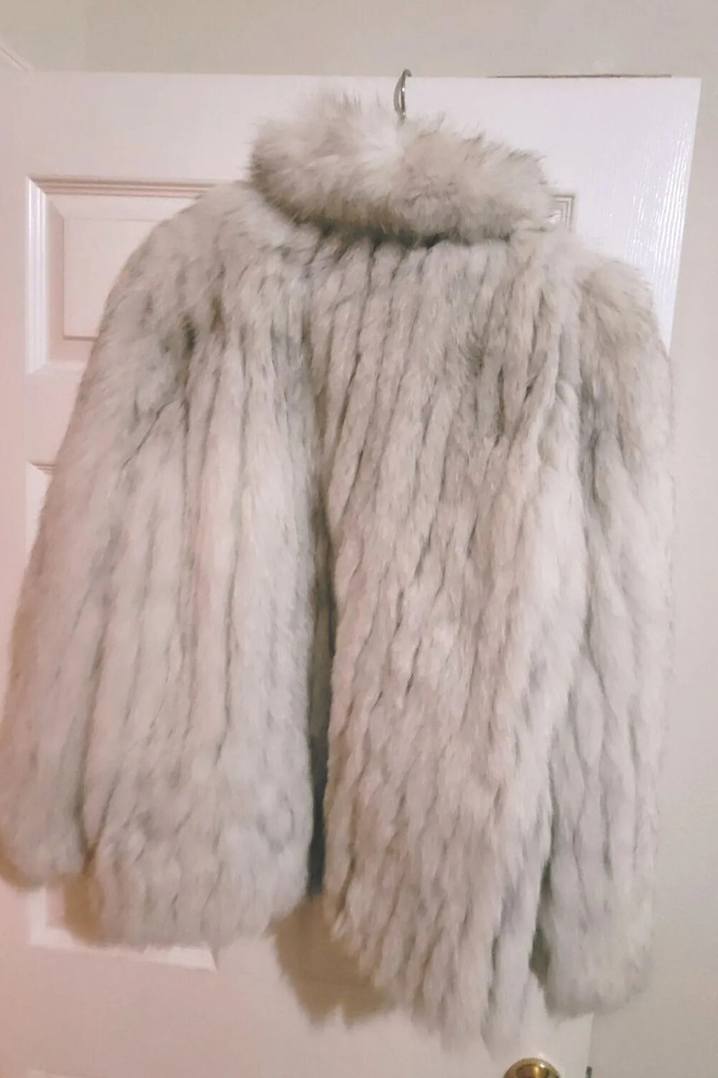 Saga Fox Vintage Blue Fox Fur Coat - Only Worn Once - Great