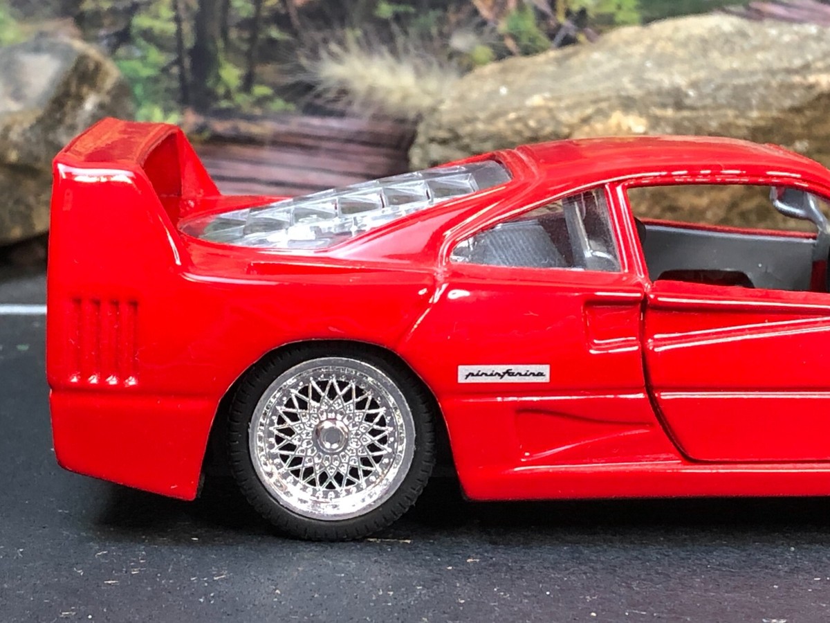 SUNNY SIDE SS7704 1:24 Diecast Model RED 1987 FERRARI F40 Opening