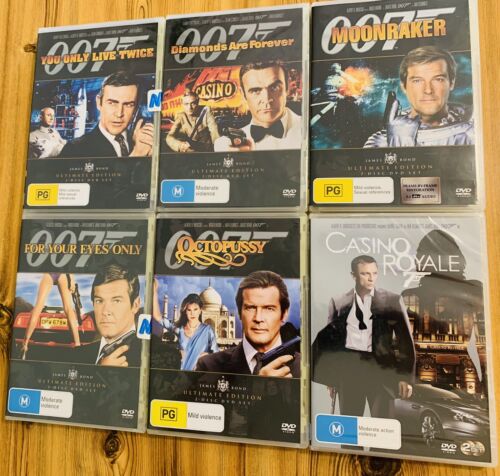 James Bond 007 Ultimate Collection DVD’s Connery Moore Craig 12 Discs New Sealed - Picture 1 of 3