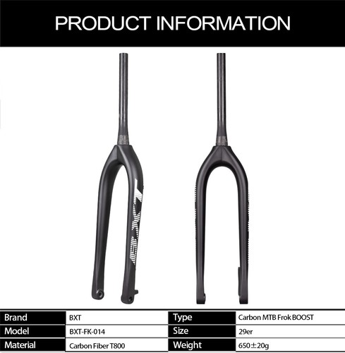29 horquillas de fibra de carbono bicicleta de montaña por eje 110 15 mm MTB Boost Starr - Imagen 4 de 22
