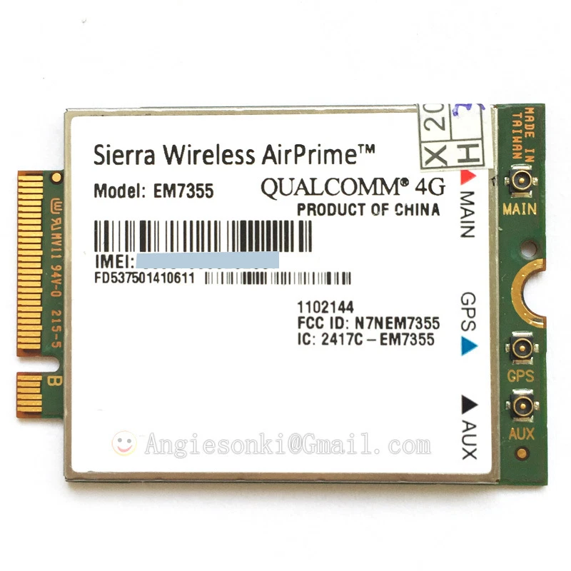 Sierra Wireless AirPrime EM7355 4G LTE Module WWAN Wifi Card,NGFF Gobi 5000,AT&T - Image 4 of 4