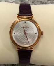 Debenham's - RJR John Rocha Dark Brown Leather Strap Ladies Watch