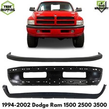 Front Bumper Primed Steel Bumper Cover Kit For 1994-2002 Dodge Ram 1500 2500