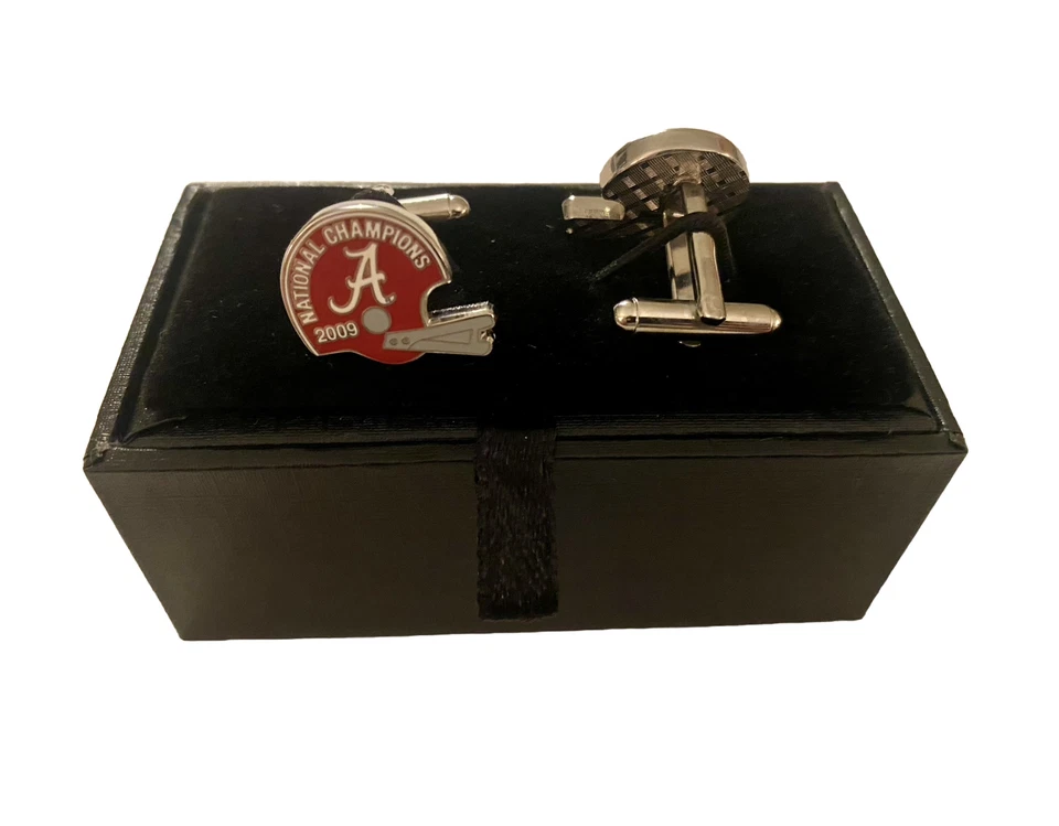 University of Alabama Crimson Tide 2009 National Champions Bullet Back Cufflinks - Image 2 of 4