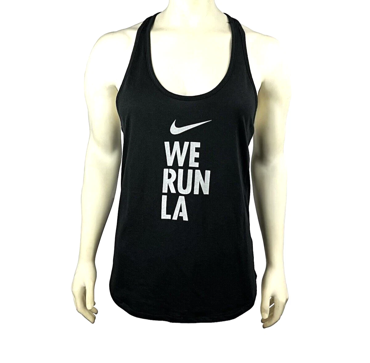 Nike RUN LA Los Angeles Marathon Reflective Running Tank Womens Large | eBay