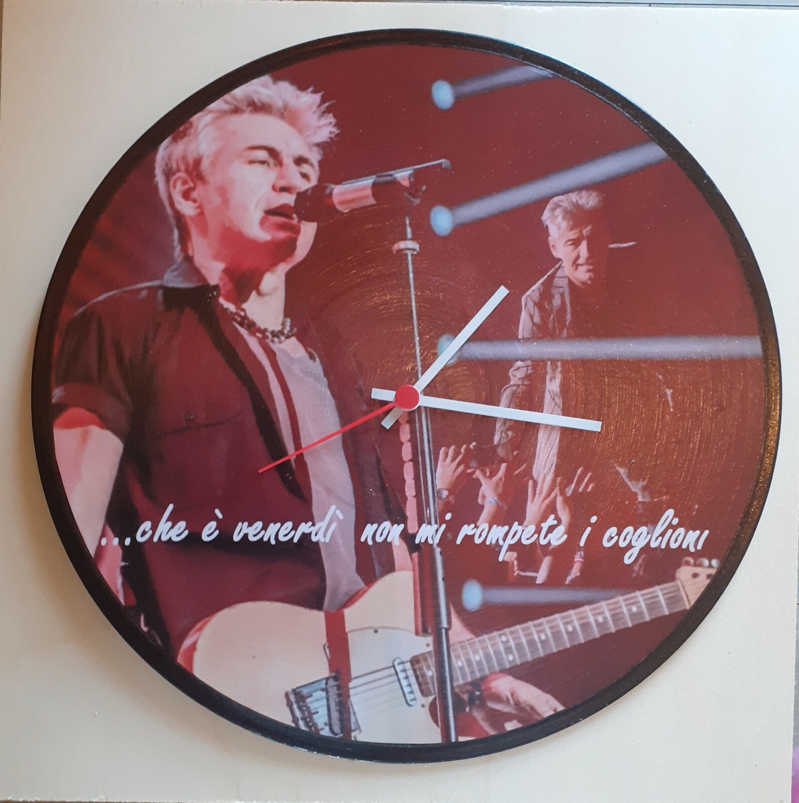 Orologio da Parete Ligabue Vinile - Design Moderno e Artigianale