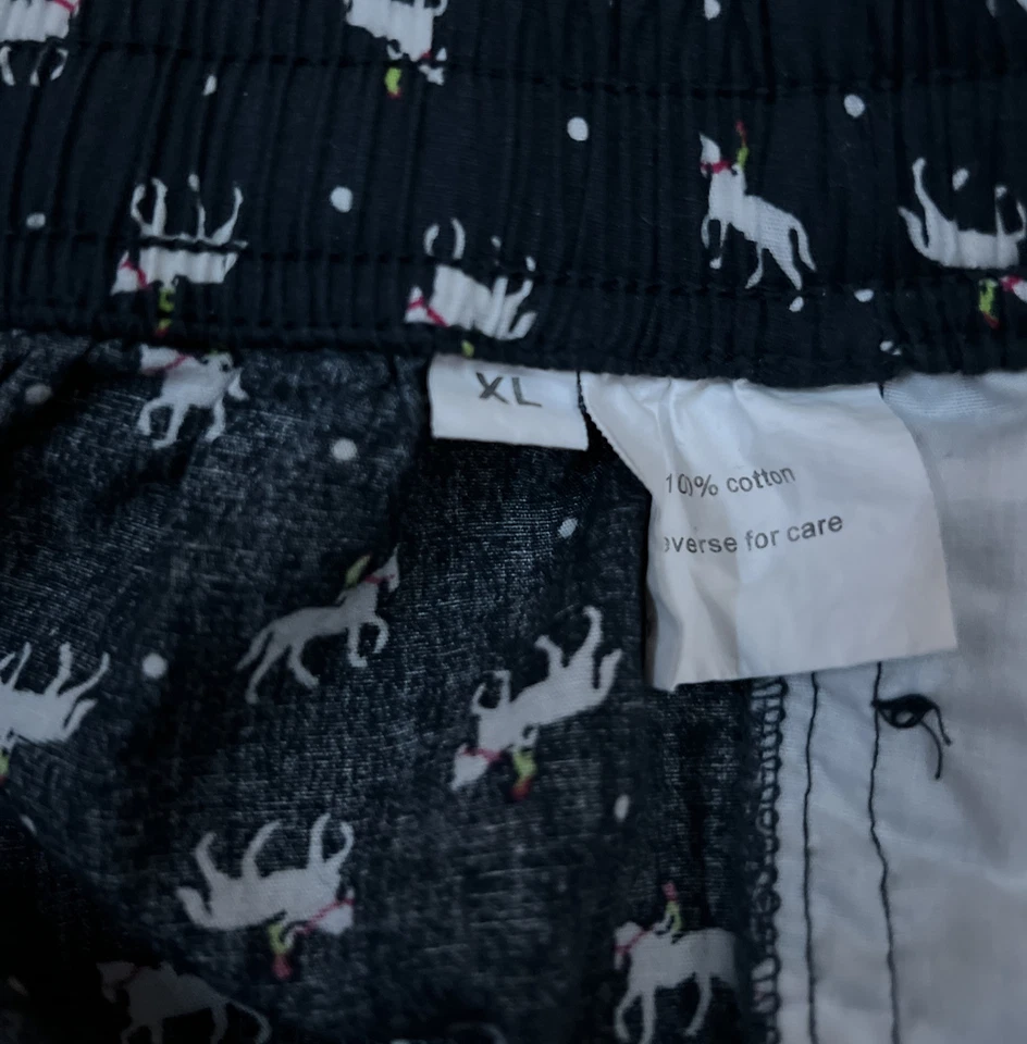 Men’s Cotton Christmas Pajama Pants. Blue. Size XL - Изображение 3 из 3