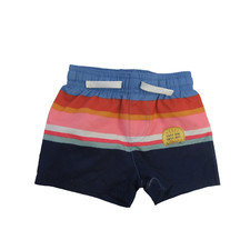Cat  Jack Swimwear Toddler Boys Size 3-6M Shorts Trunks Striped Multicolor NWOT