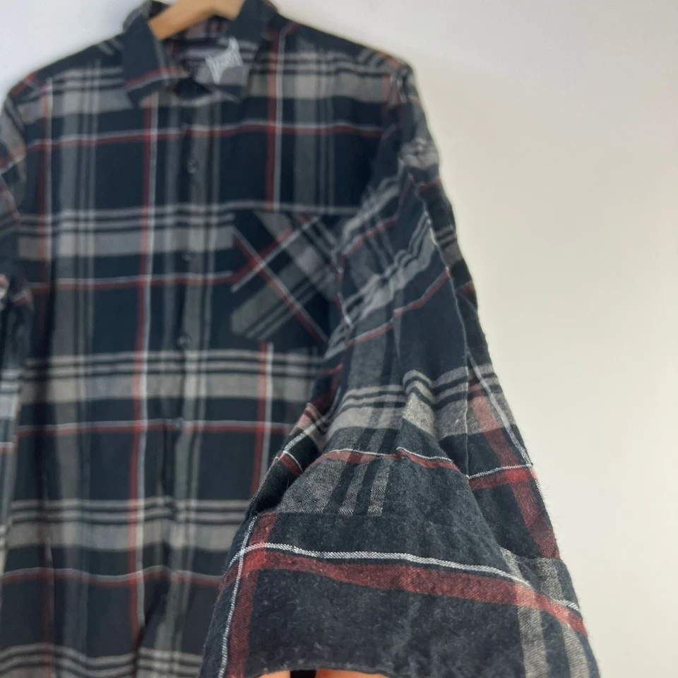 TAPOUT Shirt Mens Large CHECK 100% Cotton LONG SLEEVE Rare Combat Sport MMA - Image 4 of 4