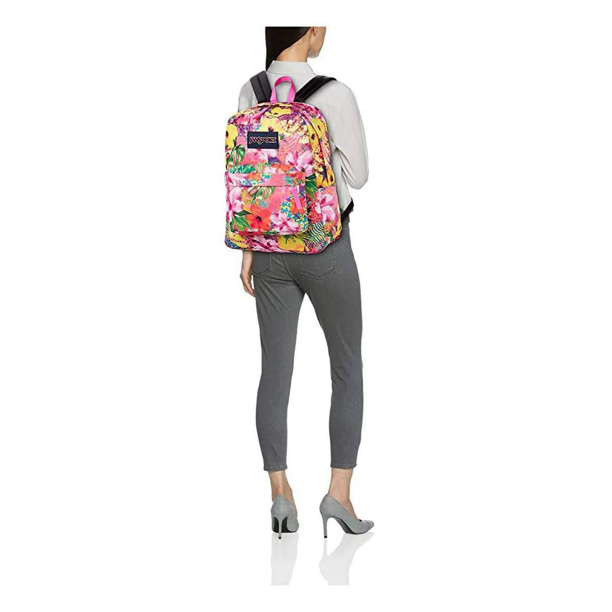 JanSport Superbreak Foil Tropics JANSPORT SUPERBREAK® BACKPACK (FLAMINGO GARDEN) main image 4