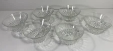 Duralex Set Of 6 Clear Glass Fruit Dessert Custard Bowls Made In France