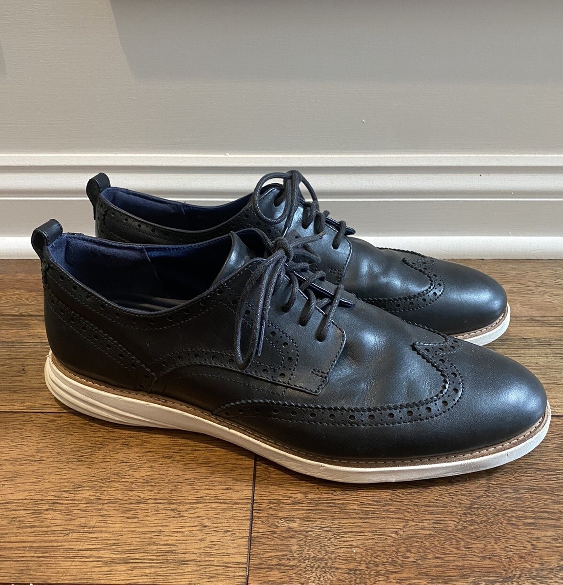 Cole Haan Men\'s Original Grand Shortwing Oxford Black - Size 11M- C26307 Men main image 2