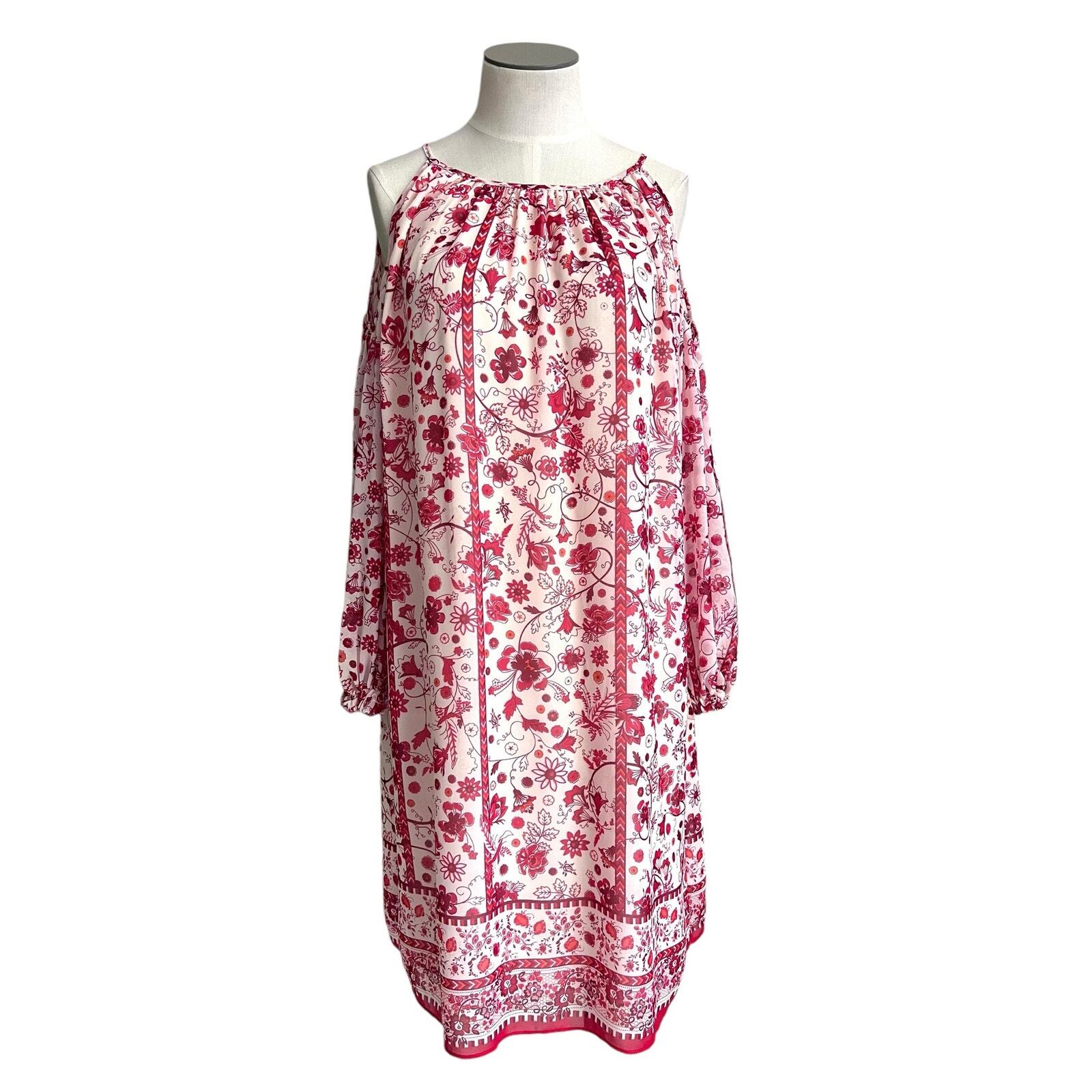 Cold-Shoulder Empire Max Dress with Slit Terracotta
