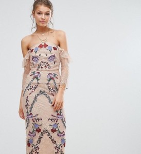 hope and ivy embroidered midi dress