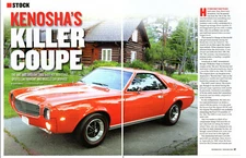 1969 AMC AMX 390/315-HP ~ NICE 6-PAGE ARTICLE / AD