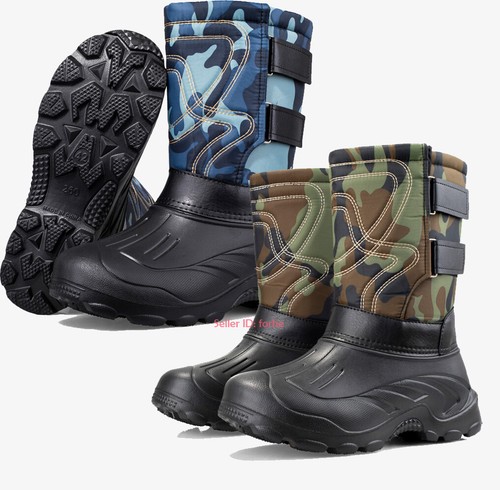 Para hombres Impermeable Cálida Botas de Nieve Antideslizantes Botas Pesca de Algodón | eBay