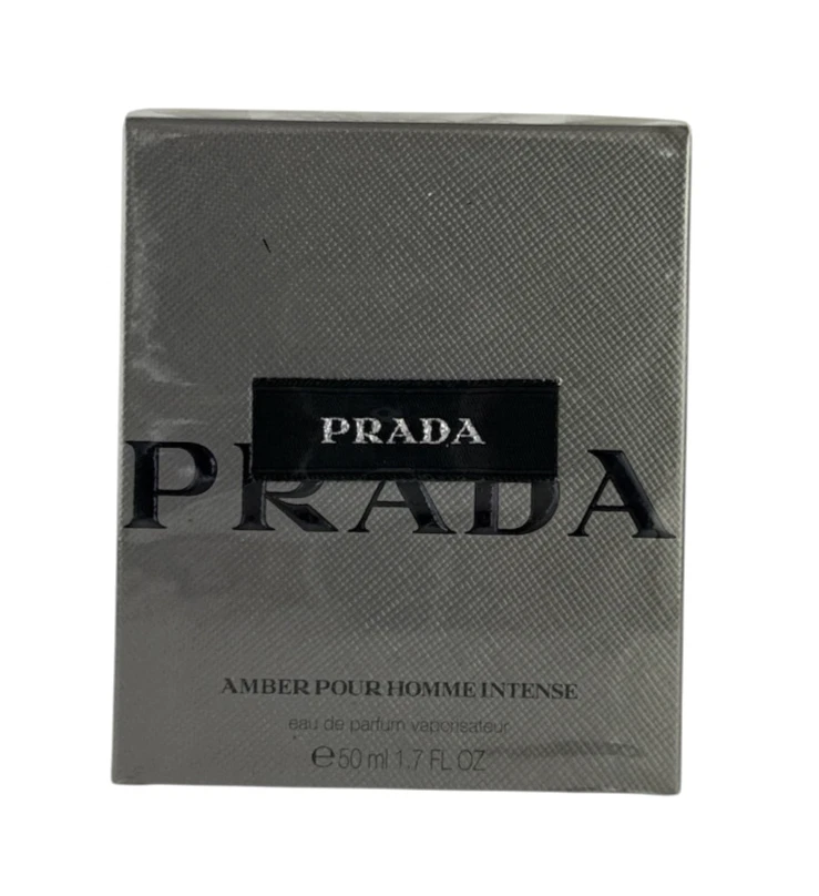 (399,98EUR/100ML) PRADA - AMBER POUR HOMME INTENSE 50ML EAU DE PARFUM NEU OVP