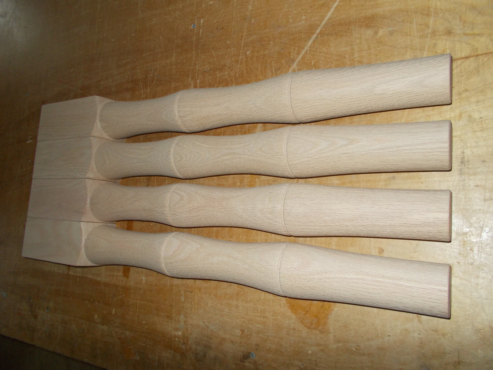 Red Oak wood table legs eBay